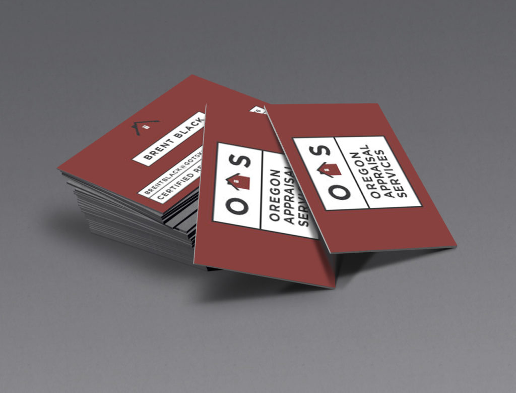 Oregon Appraisal Services business cards