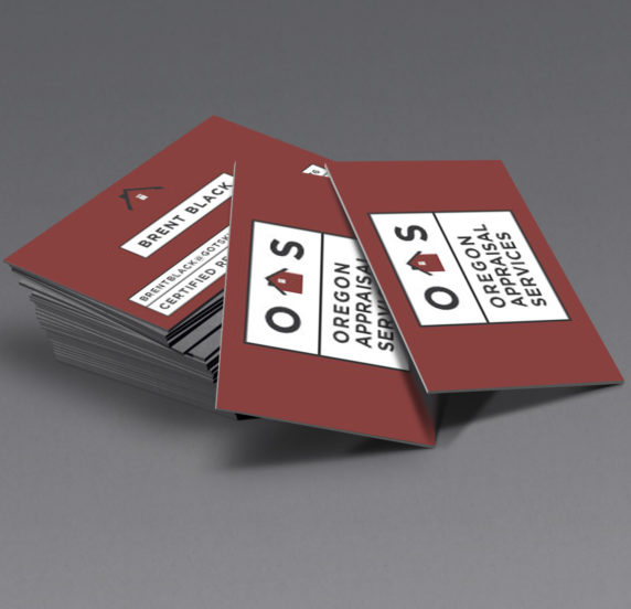 Oregon Appraisal Services business cards