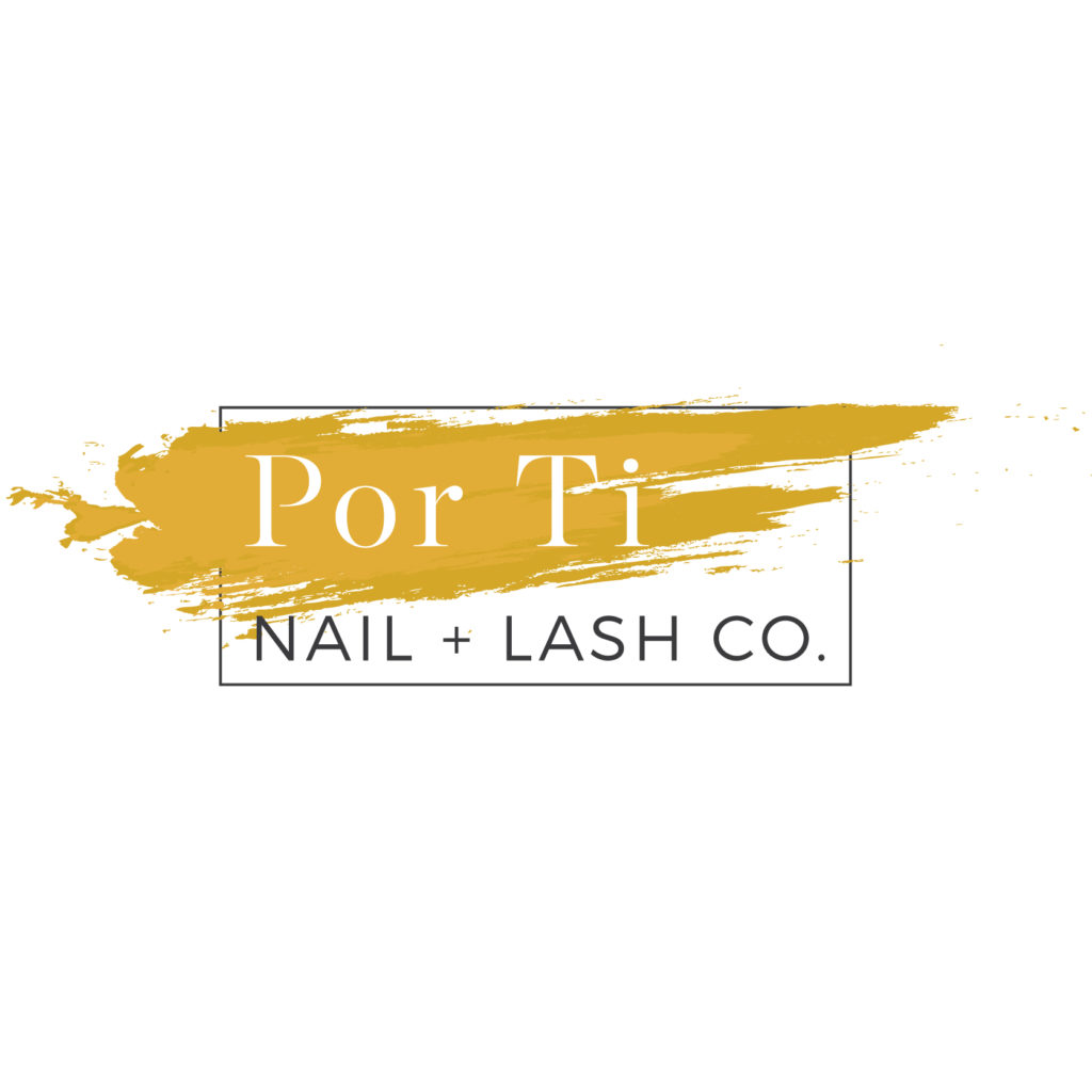 por ti nail lash co logo