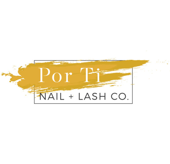 por ti nail lash co logo