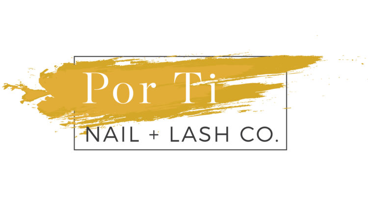 por ti nail lash co logo